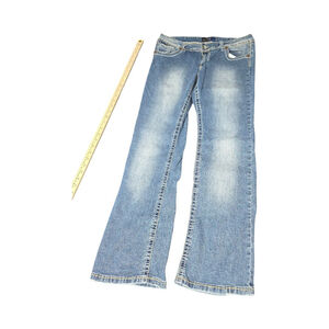 Women's Angels Blue Boot Cut Jeans Juniors 7 #810